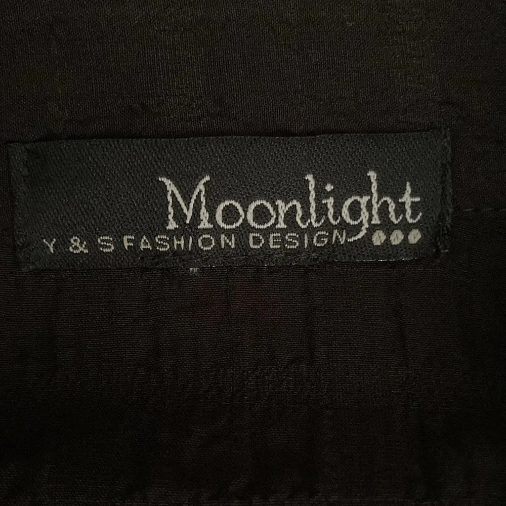 Moonlight Y&S Womens Size XL Textured Black Cotton Oversized 3/4 Sleeve Jacket